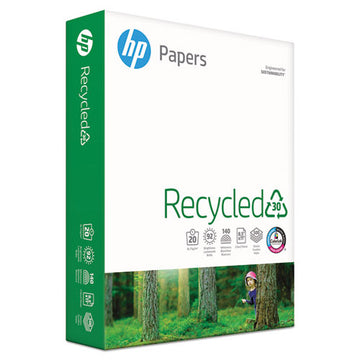 HP Papers Recycled30 Paper, 92 Bright, 20lb, 8.5 X 11, White, 500 Sheets-ream, 10 Reams-carton freeshipping - TVN Wholesale